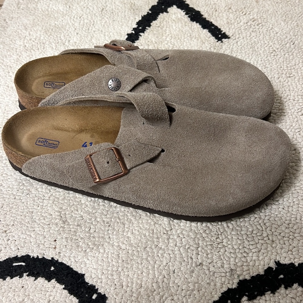Birkenstock Taupe Boston - size 41 like new